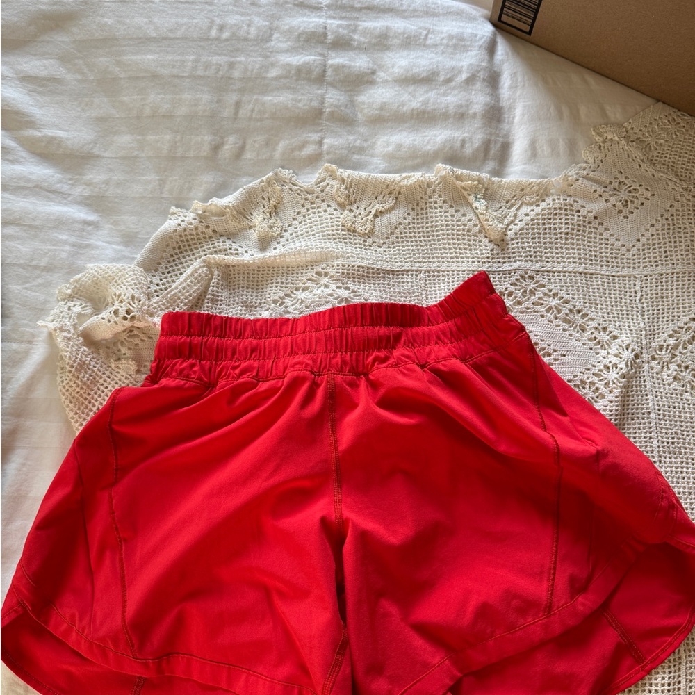 lululemon Red Track That High Rise Size 6